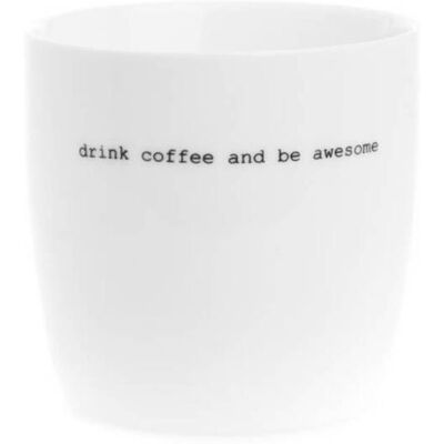 Sögne Home Søgne Krus - "Drink Coffe And Be Awesome" Sögne Home Søgne Krus - "Drink Coffe And Be Awesome"