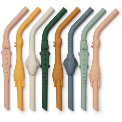 Liewood Carlson Sugerør, All Together, 8pk. Liewood Carlson Sugerør, All Together, 8pk.