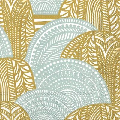 Vinding Servietter - Marimekko Vuorilaakso Gold Sil Vinding Servietter - Marimekko Vuorilaakso Gold Sil
