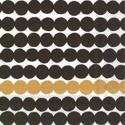 Vinding Servietter - Marimekko Räsymatto Black Gold Lunch Vinding Servietter - Marimekko Räsymatto Black Gold Lunch