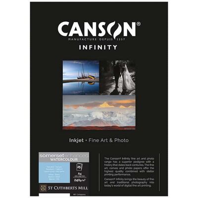 Infinity Somerset Watercolour Rag 240 Gsm – 111 Cm - 12 M (Rull) Infinity Somerset Watercolour Rag 240 Gsm – 111 Cm - 12 M (Rull)