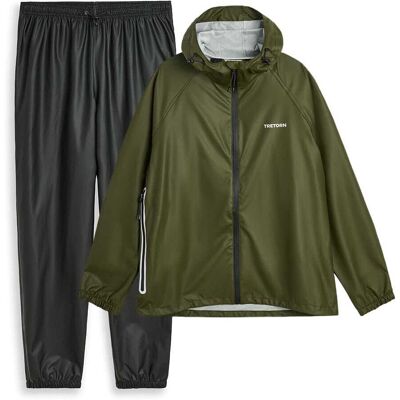 Tretorn Packable Rainbreaker Set Regndrakt (Unisex) - Forest Green, M Tretorn Packable Rainbreaker Set Regndrakt (Unisex) - Forest Green, M