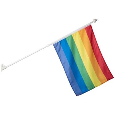 Norgesmoppen - Festplassen - Bla Pride Ballkongflagg Med Stang Og Veggfeste Norgesmoppen - Festplassen - Bla Pride Ballkongflagg Med Stang Og Veggfeste