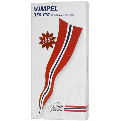 Norgesmoppen - Festplassen - Bla Flagg Vimpel 350cm - 9-10 Meter Stang Norgesmoppen - Festplassen - Bla Flagg Vimpel 350cm - 9-10 Meter Stang