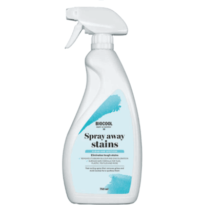 Flekkfjerner - Biocool Spray Away Stain 750ml - Fjerner Flekker, Mugg Og Jordslag Flekkfjerner - Biocool Spray Away Stain 750ml - Fjerner Flekker, Mugg Og Jordslag