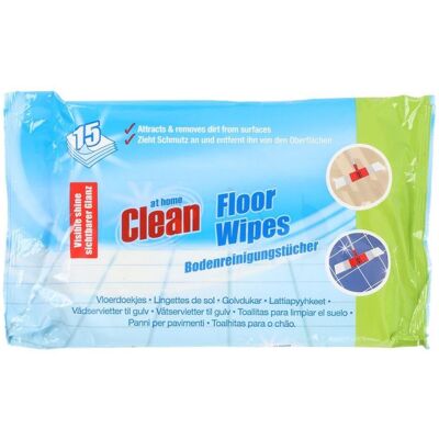 Engangsvåtmopp 15 Stk I Pakke - At Home Clean Engangsvåtmopp 15 Stk I Pakke - At Home Clean