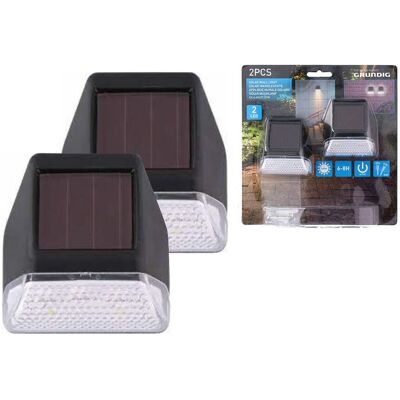 Utelampe - Solcelledrevet Utelampe Fra Grundig - 2 Stk I Pakke Utelampe - Solcelledrevet Utelampe Fra Grundig - 2 Stk I Pakke