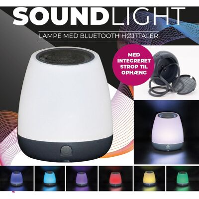 Vidcom Danmark Bluetooth Høyttaler Med Led-Lys - Oppladbar Med Fargeskiftende Led-Lys Vidcom Danmark Bluetooth Høyttaler Med Led-Lys - Oppladbar Med Fargeskiftende Led-Lys
