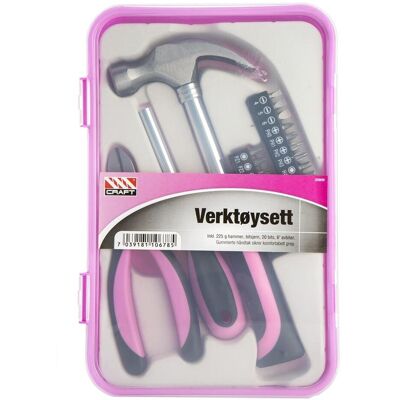 Verktøysett 23 Deler Rosa Verktøysett 23 Deler Rosa