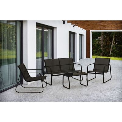 Kiira Utemøbler Sittegruppe Til Terrasse 4-Deler M. Glassbord – Komplett Utemøbelsett For 4 Personer Kiira Utemøbler Sittegruppe Til Terrasse 4-Deler M. Glassbord – Komplett Utemøbelsett For 4 Personer