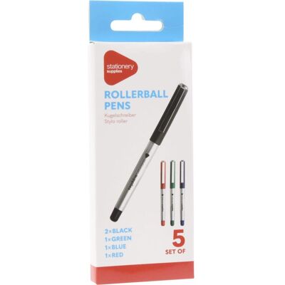 Kulepenn - Rollerball Penn 5 Stk I Pakke Kulepenn - Rollerball Penn 5 Stk I Pakke