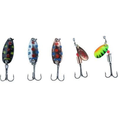 Spinner & Skjesluk - Osean Ferskvann 4g & 3,5g - 5-Pk Spinner & Skjesluk - Osean Ferskvann 4g & 3,5g - 5-Pk