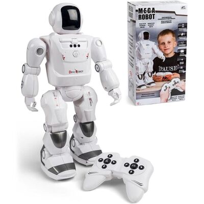 Mega Robot 40cm Infrarød Styrt Med Mange Funksjoner - Fjernstyrt Robot Mega Robot 40cm Infrarød Styrt Med Mange Funksjoner - Fjernstyrt Robot
