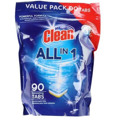 Oppvasktabletter - All In One 90 Stk I Pose - Value Pack - At Home For Oppvaskmaskin Oppvasktabletter - All In One 90 Stk I Pose - Value Pack - At Home For Oppvaskmaskin