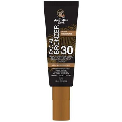Australian Gold Solserum Med Bronzer For Ansikt Spf30 50ml Australian Gold Solserum Med Bronzer For Ansikt Spf30 50ml