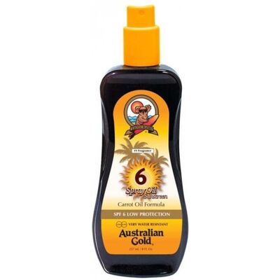 Australian Gold Spray Oil Solkrem Gulrotolje-Formel Spf6 237ml Australian Gold Spray Oil Solkrem Gulrotolje-Formel Spf6 237ml