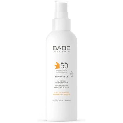 Babé Fluid Spray Solkrem Spf50 200ml Babé Fluid Spray Solkrem Spf50 200ml