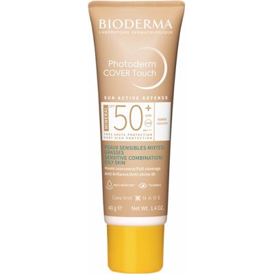 Bioderma Photoderm Cover Touch Mineral Spf50+ Gyllen Solkrem 40g Bioderma Photoderm Cover Touch Mineral Spf50+ Gyllen Solkrem 40g