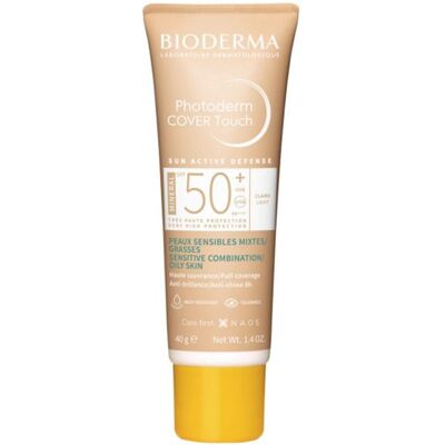 Bioderma Photoderm Cover Touch Mineralsolkrem Spf50+ Light 40g Bioderma Photoderm Cover Touch Mineralsolkrem Spf50+ Light 40g