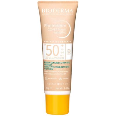 Bioderma Photoderm Cover Touch Mineralsk Solkrem Spf50+ Very Light 40g Bioderma Photoderm Cover Touch Mineralsk Solkrem Spf50+ Very Light 40g