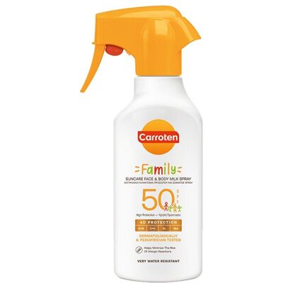 Carroten Family Ansikts- & Kroppsmelk Spray Spf50 270ml Carroten Family Ansikts- & Kroppsmelk Spray Spf50 270ml