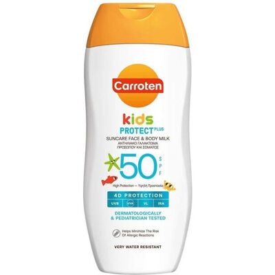 Carroten Kids Protect Plus Ansikts- Og Kroppsmelk Spf50 200ml Carroten Kids Protect Plus Ansikts- Og Kroppsmelk Spf50 200ml