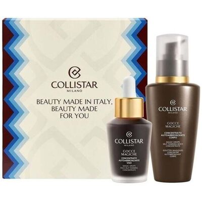 Collistar Magic Drops Selvbrunende Ansiktskonsentrat 30ml + Selvbrunende Kroppskonsentrat 125ml Collistar Magic Drops Selvbrunende Ansiktskonsentrat 30ml + Selvbrunende Kroppskonsentrat 125ml