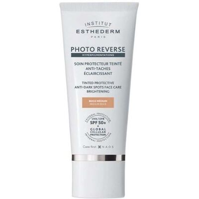 Esthederm Sun Photo Reverse Tonet Beskyttende Ansiktspleie Mot Mørke Flekker Medium Beige Spf50+ 50ml Esthederm Sun Photo Reverse Tonet Beskyttende Ansiktspleie Mot Mørke Flekker Medium Beige Spf50+ 50ml