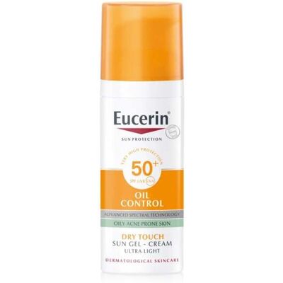 Eucerin Oil Control Solkrem-Gel Dry Touch Spf50+ Solbeskyttelse 50ml Eucerin Oil Control Solkrem-Gel Dry Touch Spf50+ Solbeskyttelse 50ml