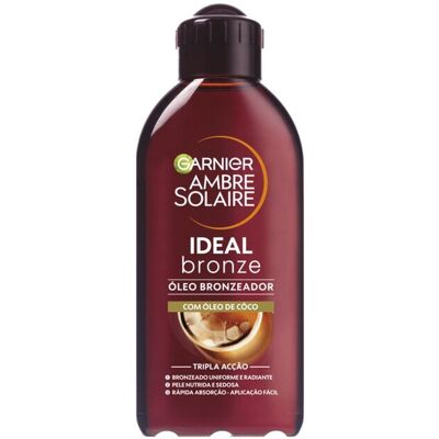 Garnier Ambre Solaire Ideal Bronze Bruningssololje Kokosnøtt 200ml Garnier Ambre Solaire Ideal Bronze Bruningssololje Kokosnøtt 200ml