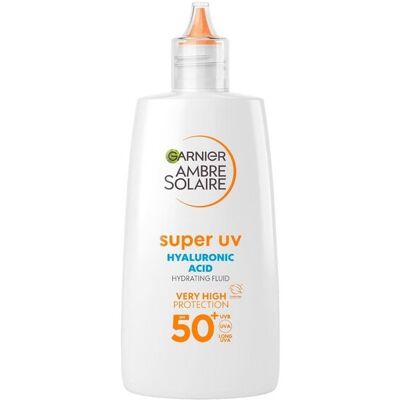 Garnier Ambre Solaire Super Uv Hyaluronsyre Fuktgivende Fluid Spf50+ Solkrem 40ml Garnier Ambre Solaire Super Uv Hyaluronsyre Fuktgivende Fluid Spf50+ Solkrem 40ml