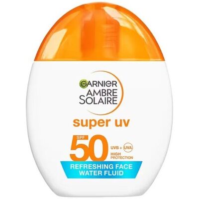 Garnier Ambre Solaire Super Uv Forfriskende Ansiktsvann Fluid Spf50 40ml Garnier Ambre Solaire Super Uv Forfriskende Ansiktsvann Fluid Spf50 40ml
