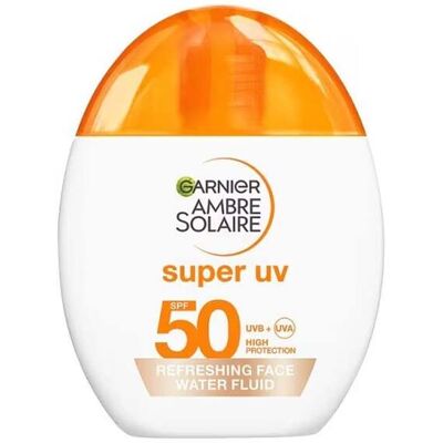 Garnier Ambre Solaire Super Uv Forfriskende Ansiktsvann Tonet Fluid Spf50 40ml Garnier Ambre Solaire Super Uv Forfriskende Ansiktsvann Tonet Fluid Spf50 40ml