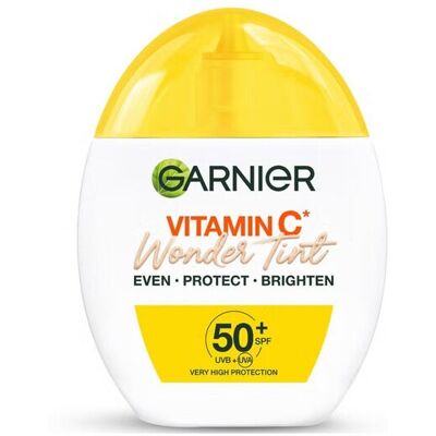 Garnier Vitamin C Wonder Fargefluid Spf50+ Light 40ml Garnier Vitamin C Wonder Fargefluid Spf50+ Light 40ml