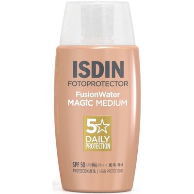 ISDIN Fotoprotector Fusion Water Magic Solkrem Spf50 Color Medium 50ml ISDIN Fotoprotector Fusion Water Magic Solkrem Spf50 Color Medium 50ml