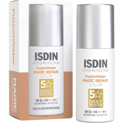 ISDIN Fotoprotector Fusion Water Magic Repair Color Solkrem Spf50 50ml ISDIN Fotoprotector Fusion Water Magic Repair Color Solkrem Spf50 50ml