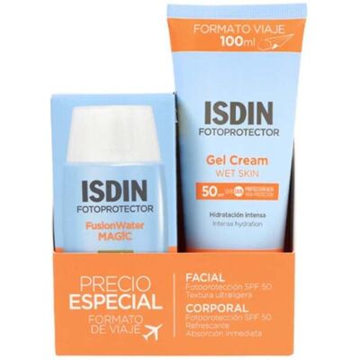 ISDIN Fotoprotector Fusion Water Magic Spf50 50ml + Gelkrem Wet Skin 100ml ISDIN Fotoprotector Fusion Water Magic Spf50 50ml + Gelkrem Wet Skin 100ml