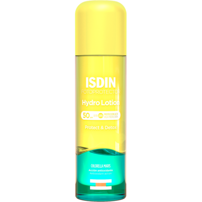 ISDIN Fotoprotector Hydro Lotion Beskytt & Detox Spf50 200ml ISDIN Fotoprotector Hydro Lotion Beskytt & Detox Spf50 200ml