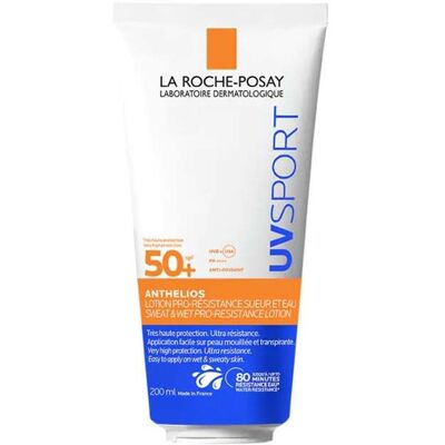 La Roche-Posay Anthelios Uv Sport Vann- Og Svettebestandig Pro-Resistance Solkrem Spf50+ 200ml La Roche-Posay Anthelios Uv Sport Vann- Og Svettebestandig Pro-Resistance Solkrem Spf50+ 200ml