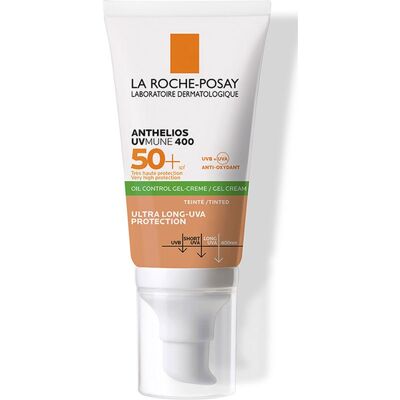 La Roche-Posay Anthelios Uvmune 400 Oil Control Tonet Gelkrem Solkrem Spf50+ 50ml La Roche-Posay Anthelios Uvmune 400 Oil Control Tonet Gelkrem Solkrem Spf50+ 50ml