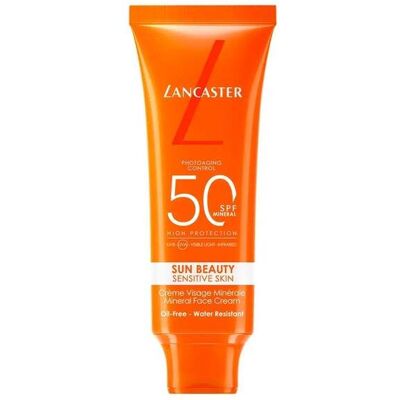 Lancaster Sun Beauty Ansiktskrem Mineral Sensitiv Hud Spf50 50g Lancaster Sun Beauty Ansiktskrem Mineral Sensitiv Hud Spf50 50g
