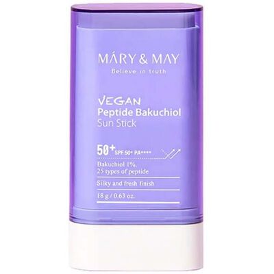 Mary&May Mary & May Vegan Peptide Bakuchiol Solstift Spf50+ 18g Mary&May Mary & May Vegan Peptide Bakuchiol Solstift Spf50+ 18g