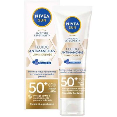 Nivea Sun Luminous 630 Uv Ansiktsspesialist Fluid Mot Mørke Flekker Spf50+ 40ml Nivea Sun Luminous 630 Uv Ansiktsspesialist Fluid Mot Mørke Flekker Spf50+ 40ml