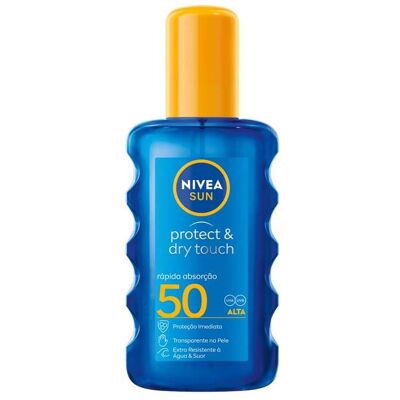 Nivea Sun Beskytt & Tørr Følelse Spray Spf50 200ml Nivea Sun Beskytt & Tørr Følelse Spray Spf50 200ml