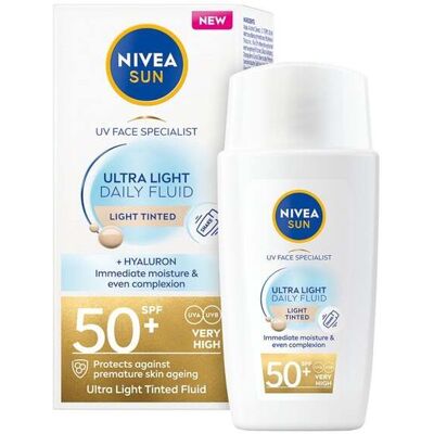 Nivea Sun Uv Face Specialist Ultralett Ansiktsfluid Til Daglig Bruk Spf50+ Light 40ml Nivea Sun Uv Face Specialist Ultralett Ansiktsfluid Til Daglig Bruk Spf50+ Light 40ml