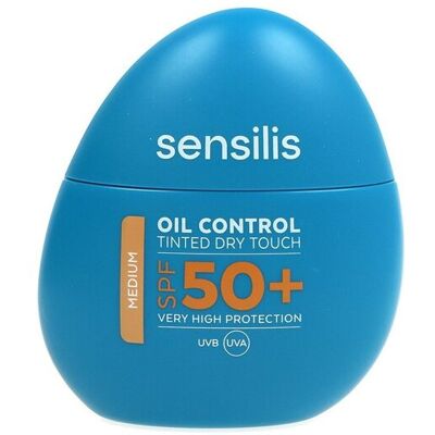 Sensilis Oil Control Fuktighetsfri Fargekrem Medium Spf50+ 40ml Sensilis Oil Control Fuktighetsfri Fargekrem Medium Spf50+ 40ml