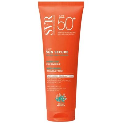 SVR Sun Secure Melk Usynlig Finish Fuktighetsgivende Parfymefri Spf50+ Solkrem 250ml SVR Sun Secure Melk Usynlig Finish Fuktighetsgivende Parfymefri Spf50+ Solkrem 250ml