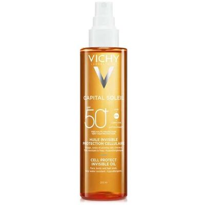 Vichy Capital Soleil Cell Protect Usynlig Olje Spf50+ 200ml Vichy Capital Soleil Cell Protect Usynlig Olje Spf50+ 200ml