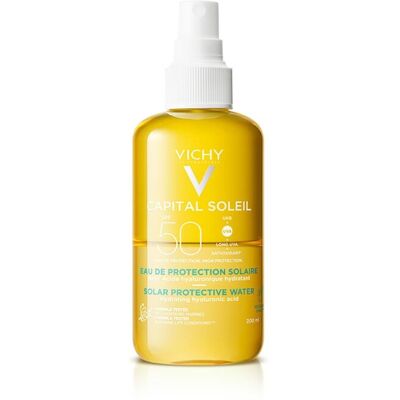 Vichy Capital Soleil Solbeskyttende Vann Fuktighetsgivende Spf50 200ml Vichy Capital Soleil Solbeskyttende Vann Fuktighetsgivende Spf50 200ml