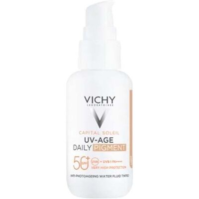 Vichy Capital Soleil Uv-Age Daily Pigment Vannfluid Medium Spf50+ 40ml Vichy Capital Soleil Uv-Age Daily Pigment Vannfluid Medium Spf50+ 40ml